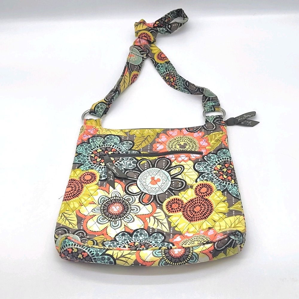 Vera Bradley Disney Parks Perfect Petals Hipster Crossbody Bag Floral Pattern
